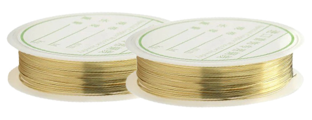 Copper Wire Metallic String for Beading & Jewellery Making – Sizes 0.3mm to 0.5mm