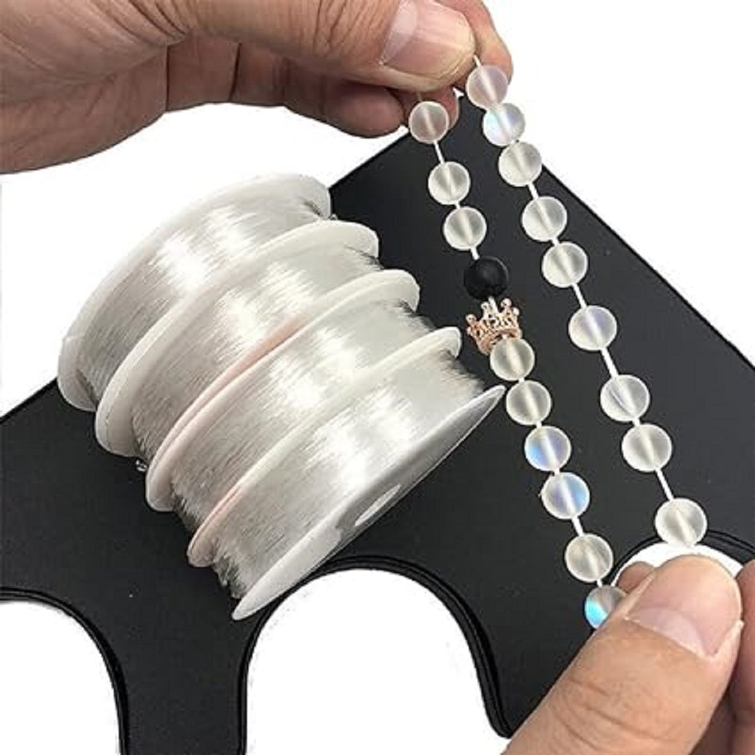 Transparent Elastic Rope Cord String for Bracelet & Jewellery Making – Sizes 0.5mm to 1.0mm