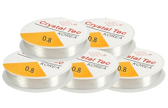 Transparent Elastic Rope Cord String for Bracelet & Jewellery Making – Sizes 0.5mm to 1.0mm