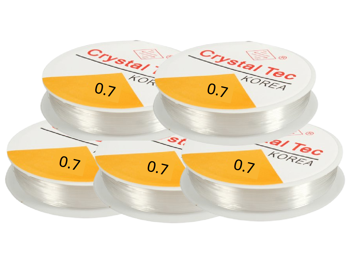 Transparent Elastic Rope Cord String for Bracelet & Jewellery Making – Sizes 0.5mm to 1.0mm