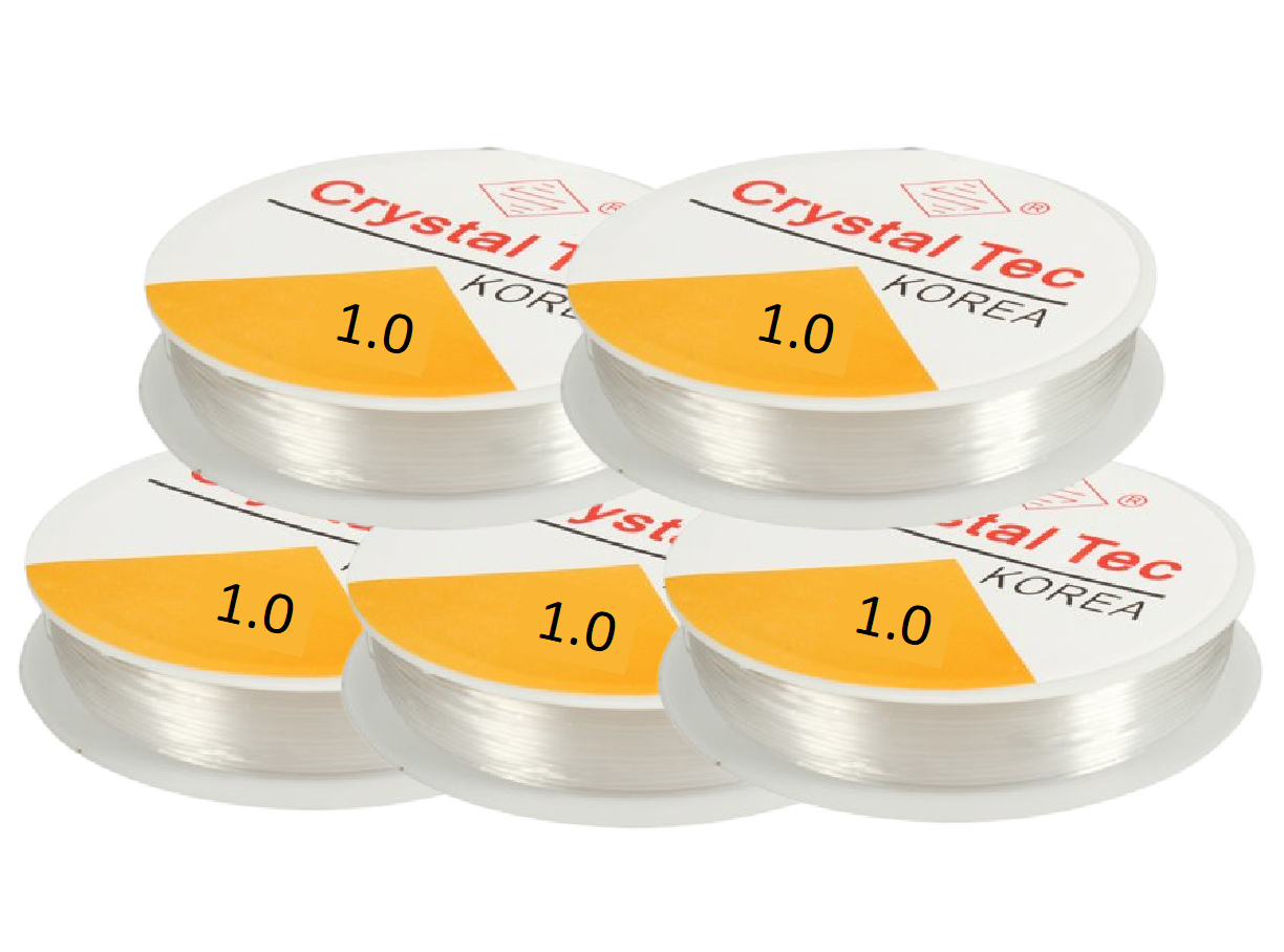 Transparent Elastic Rope Cord String for Bracelet & Jewellery Making – Sizes 0.5mm to 1.0mm