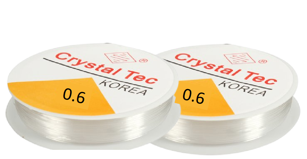 Transparent Elastic Rope Cord String for Bracelet & Jewellery Making – Sizes 0.5mm to 1.0mm