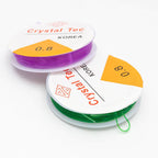 0.8 mm Colored Elastic Rope Cord String Set of 10 for Bracelet & Jewellery Making