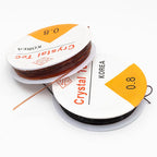 0.8 mm Colored Elastic Rope Cord String Set of 10 for Bracelet & Jewellery Making