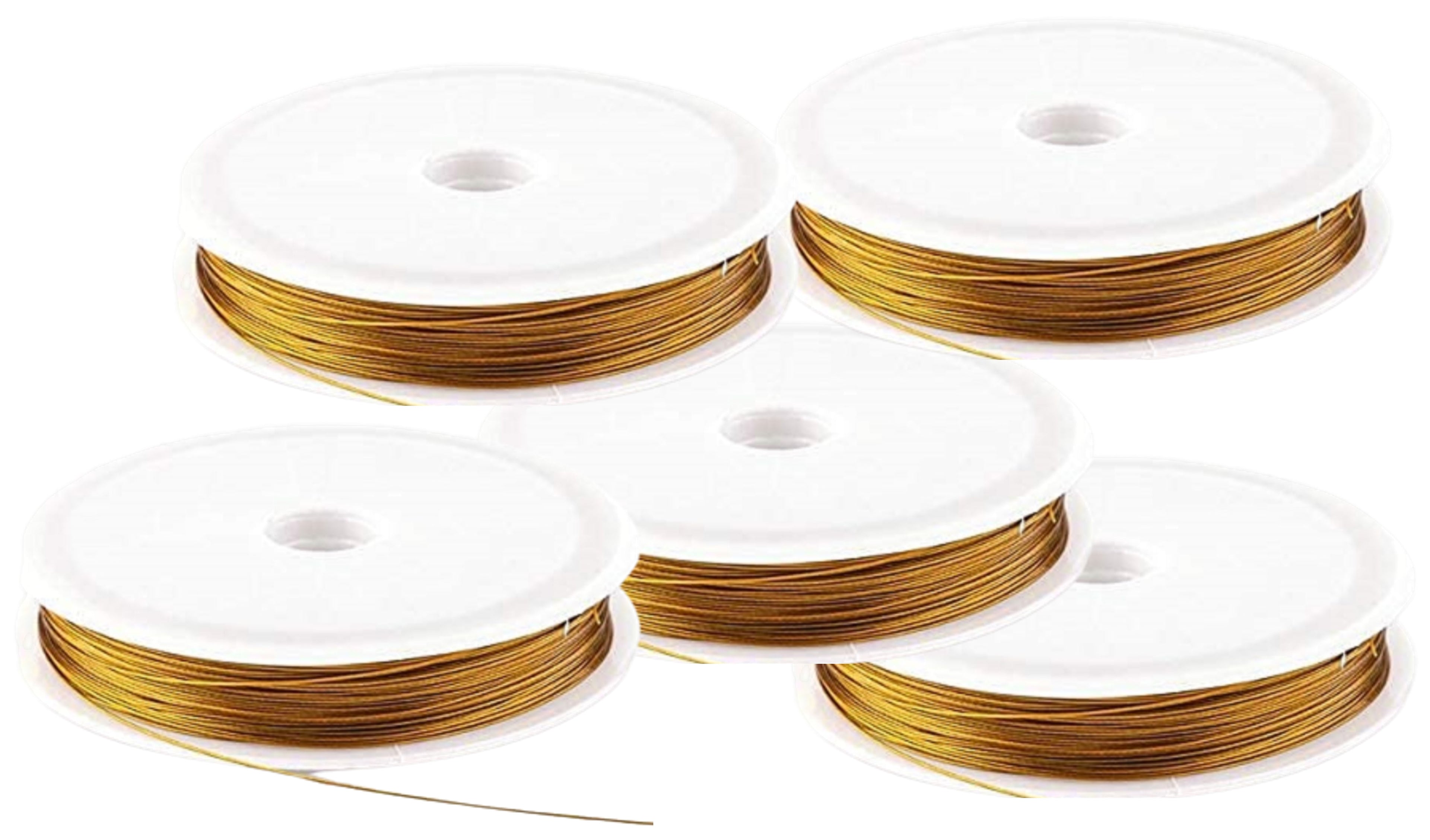 0.45mm Tiger Tail Gear Wire Metallic String for Jewellery Making