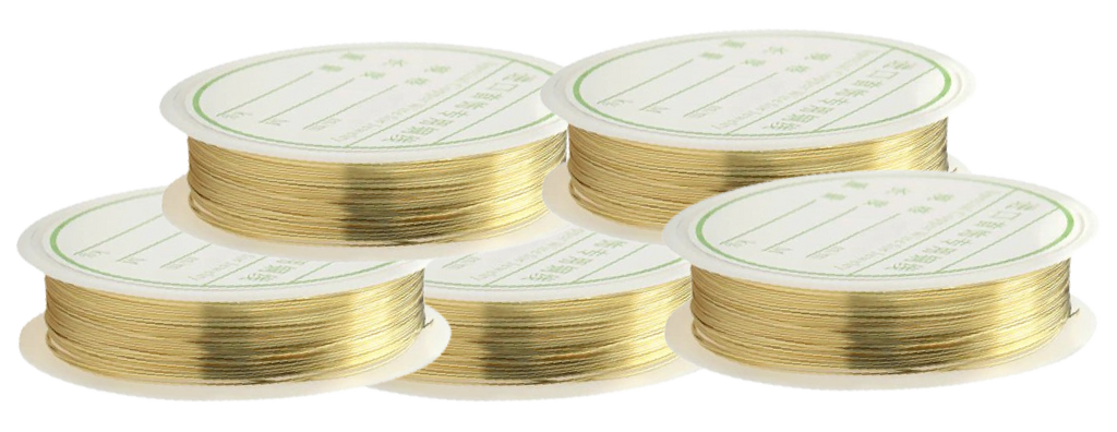 Copper Wire Metallic String for Beading & Jewellery Making – Sizes 0.3mm to 0.5mm