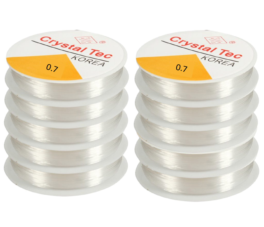 Transparent Elastic Rope Cord String for Bracelet & Jewellery Making – Sizes 0.5mm to 1.0mm