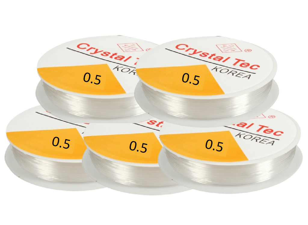 Transparent Elastic Rope Cord String for Bracelet & Jewellery Making – Sizes 0.5mm to 1.0mm