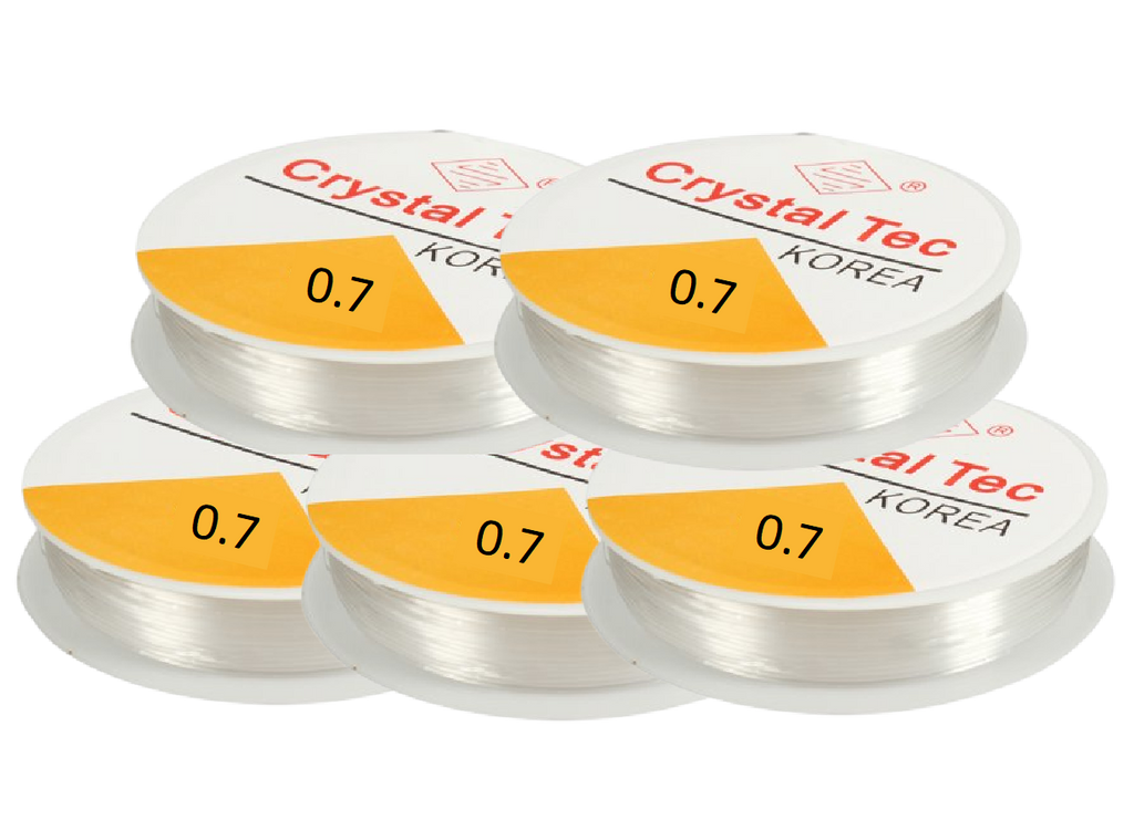 Transparent Elastic Rope Cord String for Bracelet & Jewellery Making – Sizes 0.5mm to 1.0mm