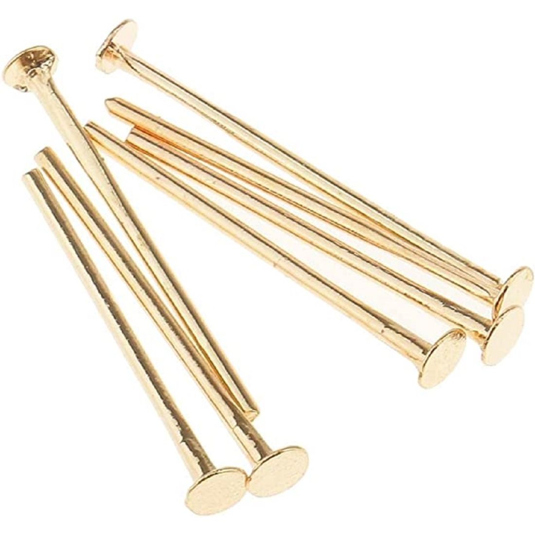 20 mm Head Pin For Jewellery Making( 100 Grams, Silver )